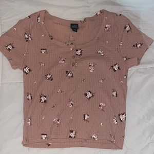 Target: Teen Wild fable pink button up tshirt